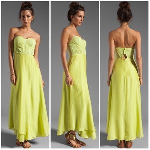 🍋 Suboo strapless maxi dress